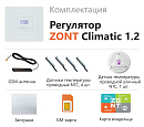 ZONT Climatic 1.2 Погодозависимый автоматический GSM / Wi-Fi регулятор (1 ГВС + 2 прямых/смесительных) с доставкой в Домодедово